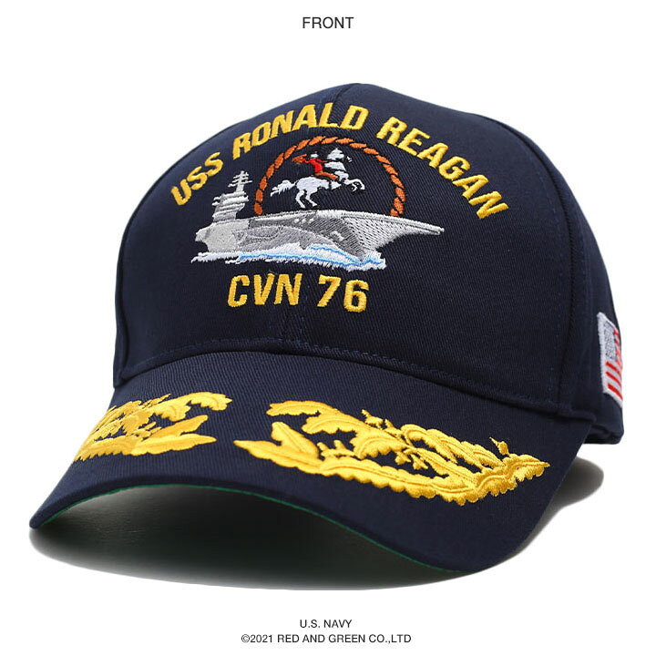 楽天市場】ロナルドレーガン 空母 CVN76 アメリカ海軍 キャップ メンズ 