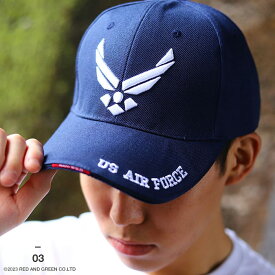 US AIR FORCE キャップ ローキャップ メンズ レディース 黒/カーキ/紺 帽子 ボールキャップ CAP アメリカ空軍 米軍 USAF 米空軍 合衆国空軍 アメリカ合衆国空軍 記章 ロゴ 刺繍 ミリタリーキャップ ZR-CA-SB-011