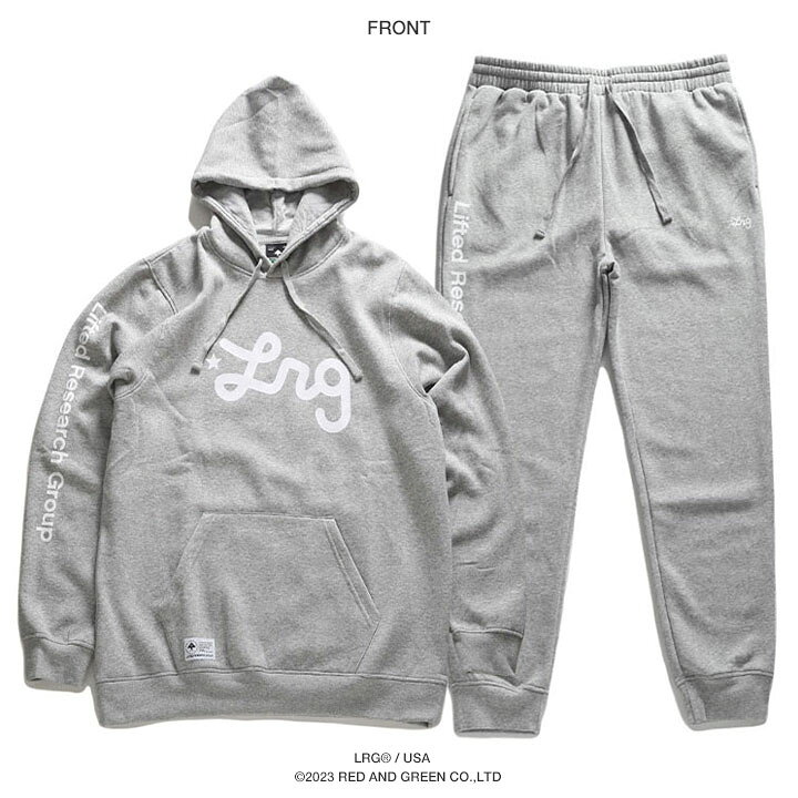 楽天市場】LRG 上下セット 長袖 ブランド メンズ 春秋冬用 グレー/黒 