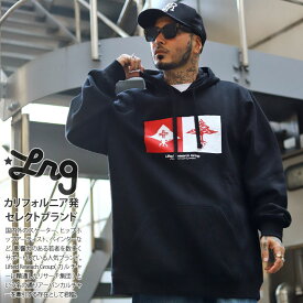 LRG パーカー ブランド スケボー フーディ 長袖 スウェット 裏起毛 メンズ 黒 大きいサイズ エルアールジー ップス おしゃれ ボックスロゴ ビッグシルエット b系 ヒップホップ ストリート系 ハイ ブランド 服 新作 L2XWMLOXX