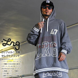 LRG パーカー ブランド スケボー フーディ 長袖 スウェット 裏起毛 メンズ 春秋冬用 グレー 大きいサイズ エルアールジー フードパーカー トップス シンプル メッセージ 杢グレー ビッグシルエット b系 ヒップホップ ファッション ストリート系 服 2025秋冬 新作 L3WCMSOXX