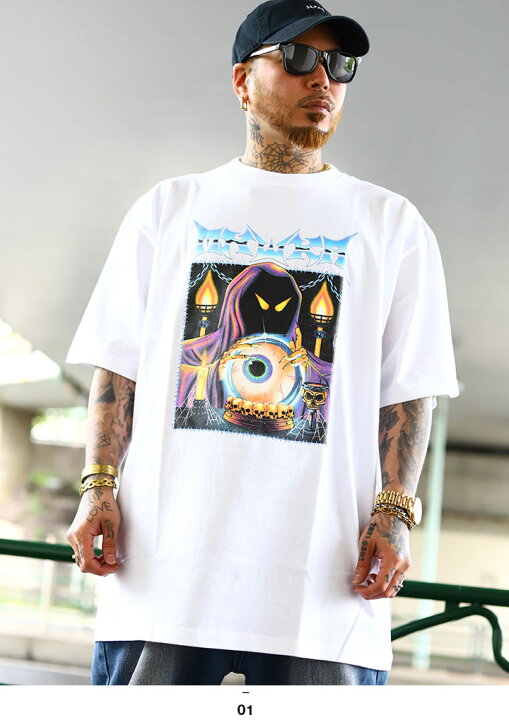 楽天市場】ラスト1点【50%OFF】MISHKA Tシャツ 半袖 メンズ 白 黒 