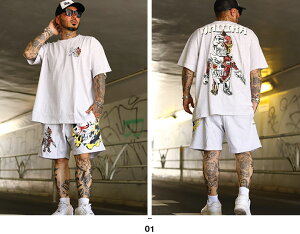 �y30%OFF�zMISHKA �㉺�Z�b�g ���� �u�����h T�V���c �n�[�t�p���c �����Y �t�ėp �S2�F �傫���T�C�Y �~�V�J �Z�b�g�A�b�v �h�� ���� CYCO SIMON �T�C�R�T�C���� �X�J�� �r�b�O�V���G�b�g b�n �q�b