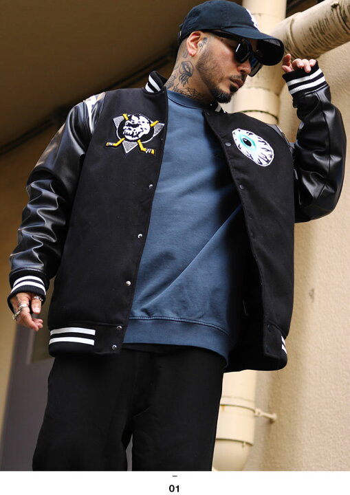 楽天市場】【30%OFF】MISHKA アウター 長袖 スタジャン ブルゾン 