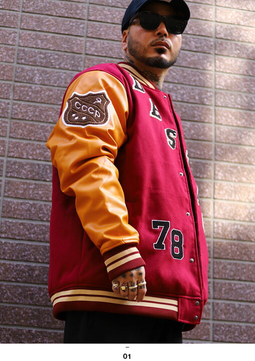 楽天市場】ラスト1点【40%OFF】MISHKA アウター 長袖 スタジャン 