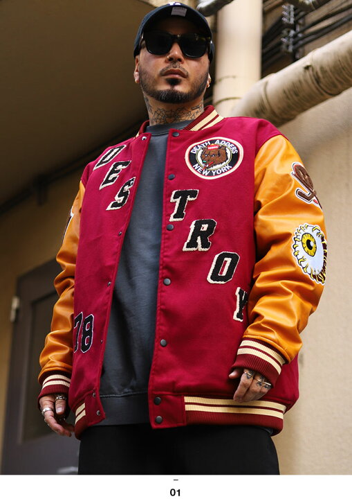楽天市場】ラスト1点【40%OFF】MISHKA アウター 長袖 スタジャン 