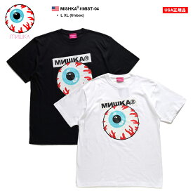 MISHKA Tシャツ 半袖 メンズ レディース 春夏秋冬用 黒 白 L-XL 大きいサイズ ビッグシルエット ミシカ ブランドロゴ ハイエンド キープウォッチ KEEPWATCH キャラクター ロック パンク バンド系 b系 ヒップホップ ストリート系 ファッション 服 2021年 秋冬新作 MIST-04