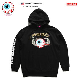 MISHKA パーカー ブランド スケボー フーディ 長袖 スウェット メンズ 黒 大きいサイズ ミシカ トップス 袖ロゴ KEEPWATCH キープウォッチ オーバーサイズ b系 ヒップホップ ロック バンド ストリート系 ハイ 服 新作 MIBHO-01