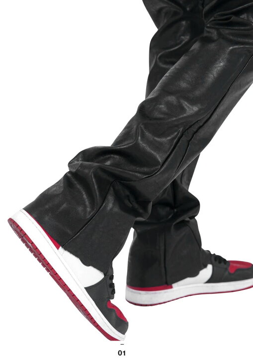 楽天市場】mnml レザーパンツ 光沢 メンズ 春夏秋冬用 黒 ミニマル  