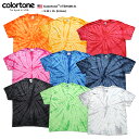 colortone Tシャツ 半袖 メンズ レディース 春夏用 全9色 大きいサイズ ビッグシルエット カラートーン おしゃれ かっこいい タイダイ …