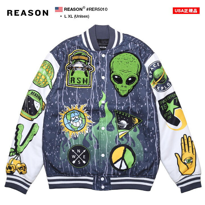 楽天市場】残り僅か【40%OFF】REASON アウター 長袖 スタジャン 