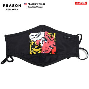 【72%OFF】在庫あり 即発送 洗える 布 マスク 通気性 布マスク おしゃれ 国内配送 リーズン REASON メンズ レディース 黒 サイズ調整可能 2mm 鼻ワイヤー入り かっこいい 立体 ポップアート アメ