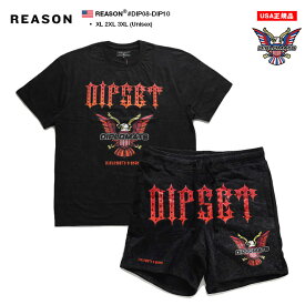 REASON × Dipset 上下セット 半袖 ブランド Tシャツ ハーフパンツ 上下 セットアップ メンズ 黒 大きいサイズ ディプセット The Diplomats ディプロマッツ 限定 コラボ 公式 リーズン b系 ヒップホップ ファッション ストリート系 ハイ 2024春夏 新作 DIP08-DIP10