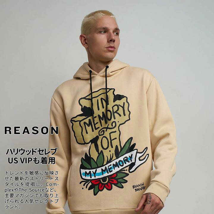 楽天市場】【45%OFF】REASON パーカー ブランド スケボー フーディ 