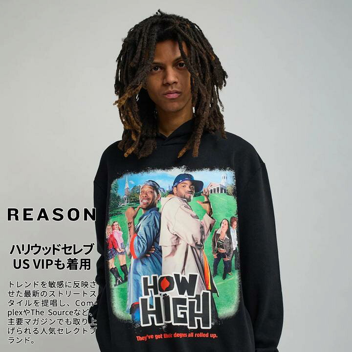楽天市場】期間限定【45%OFF】REASON × HOW HIGH パーカー ブランド 