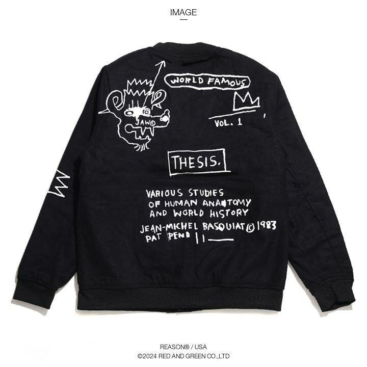 楽天市場】ラスト1点【20%OFF】REASON × バスキア アウター 長袖 