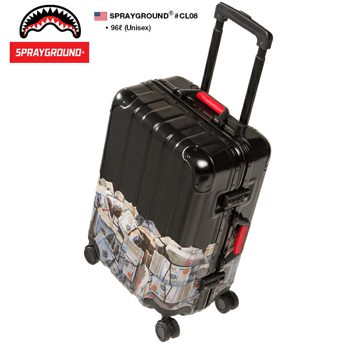 楽天市場 Spray Ground スーツケース メンズ レディース 春夏秋冬用 黒 スプレーグラウンド ドル柄 キャリーバッグ トラベル 旅行 出張 帰省 8輪キャスター 軽量 Tsaロック バッグ Bag おしゃれ かっこいい 高機能 大型 大容量 ストリート系 ブランド Cl08 本格派大人