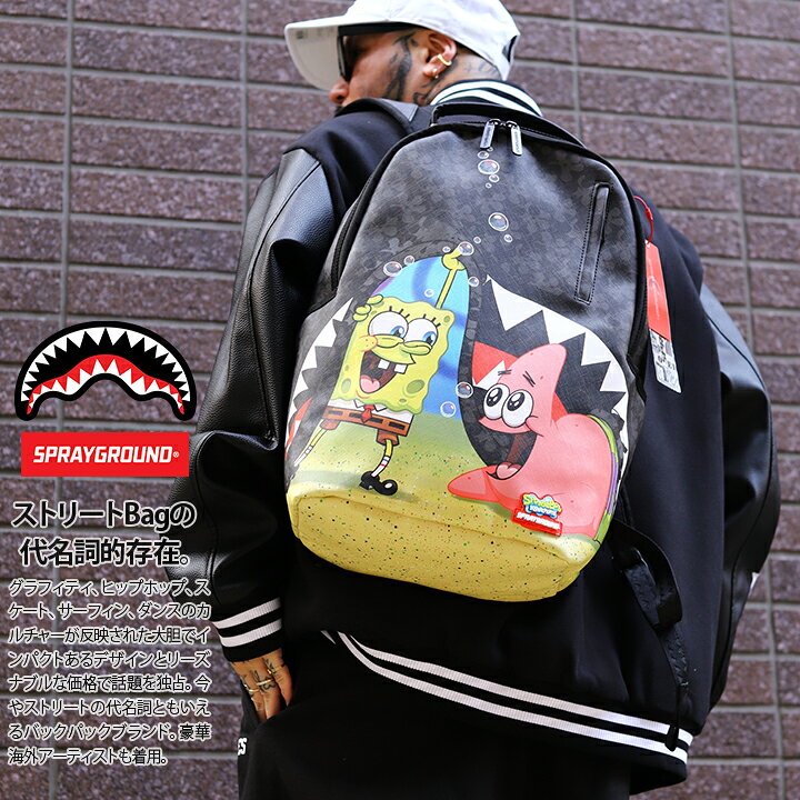 楽天市場】SPRAY GROUND × スポンジボブ リュック バックパック レザー  