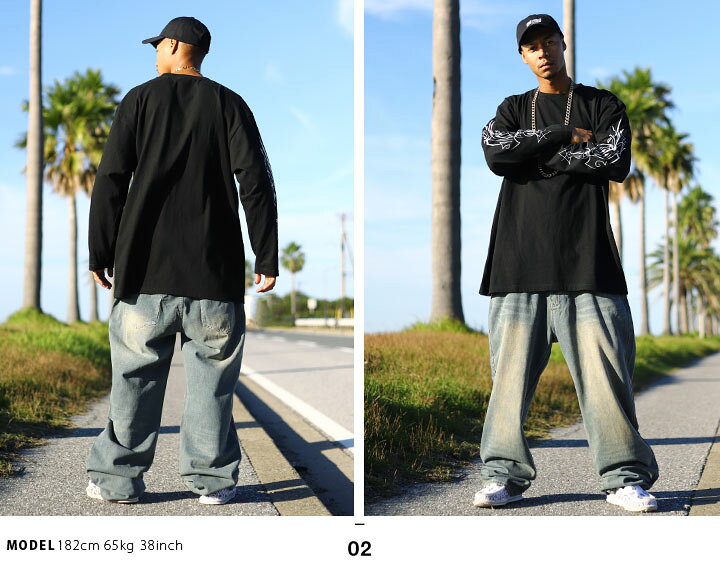 楽天市場 Weekin Denim デニム パンツ ジーンズ Gパン メンズ レディース 全3色 大きいサイズ ゆったり 太め バギー ストレート 無地 ウォッシュ 綿 コットン Wd Lp De 001 本格派大人のb系 Xl 零 Zero