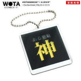 ある意味神 公式 ヲタ映えモード キーホルダー おもしろ キーチェーン キーリング メンズ レディース 黒 スケルトン クリア 透明 ストリート系 ブランド 外国人 インバウンド ハロウィン神様 大人 面白い 日本製 ギフト クリスマスギフト WB-AC-KR-009