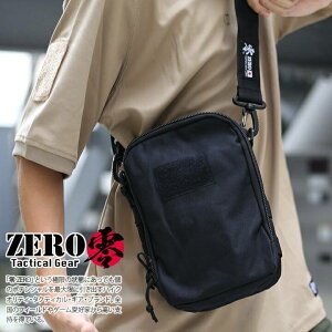 バッグ 零 ZERO ミニ ショルダーバッグ サコッシュ ポーチ ユーティリティポーチ スマホショルダー 黒 オリーブ カーキ 3L OD色 無地 シンプル サバゲー 装備 ギア ZR-BG-SB-012
