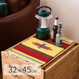【ポイント4倍】手織りウールのキリム テーブルマット 32×45cm[S4][00]