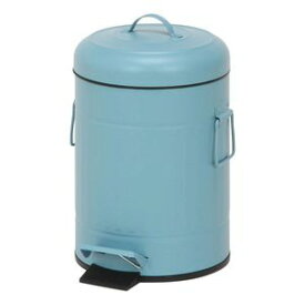 スチール ラウンドペダルペール 5L スモークブルー （入数：6点）[09]