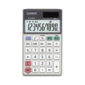 【5個セット】 カシオ計算機 グリーン購入法適合電卓 手帳タイプ 10桁表示 SL-930GT-NX5[21]