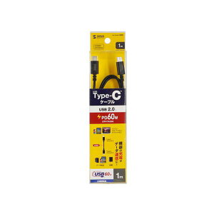 TTvC USB 2.0 Type-CP[u PD60W 1m ubN KU-CCP6010BK[21]