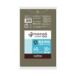 �i�܂Ƃ߁j ���{�T�j�p�b�Nnocoo �Đ��������g�p�����S�~�� �O���[������ 45L 0.015mm CV44 1�p�b�N�i30���j �y×5�Z�b�g�z[21]