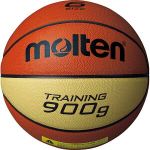 【モルテン Molten】 トレーニング用 バスケットボール 【6号球】 約900g 天然皮革 9090 B6C9090 〔運動 スポーツ用品〕 [21]