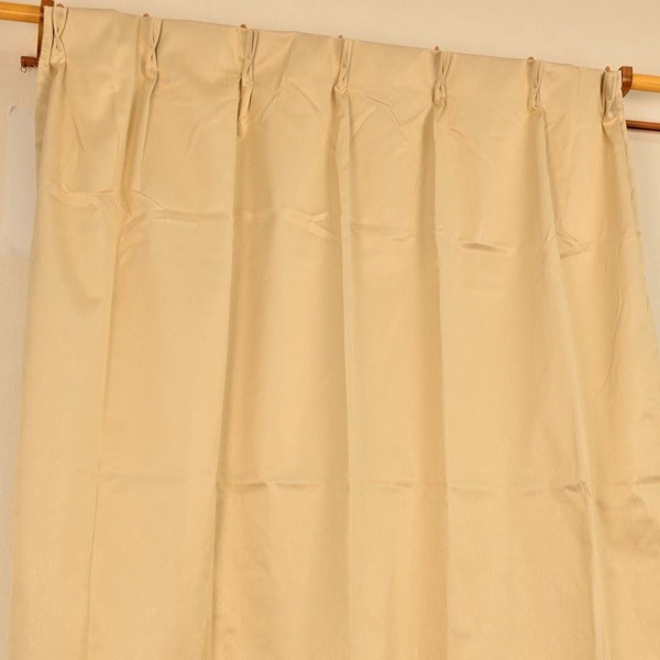 お部屋に合わせやすい シンプルカーテン2枚組 シンプル 実物 遮光カーテン 目隠し 2枚組 アイボリー 優先配送 21 100×200cm フィリー 九装 洗える
