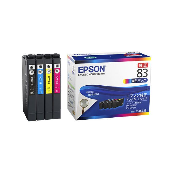 【純正品】EPSON エプソン インクパック【IC4CL83 4色】 [21] インクカートリッジ