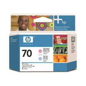 （まとめ） HP70 プリントヘッド ライトマゼンタ／ライトシアン C9405A 1個 【×3セット】[21]