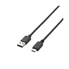 (まとめ)エレコム USB2.0ケーブル(A-TypeC) U2C-AC40BK【×2セット】[21]