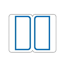 （まとめ） ライオン事務器 インデックスラベル 大27×34mm 青枠 BL1 1パック（180片：9片×20シート） 【×30セット】[21]