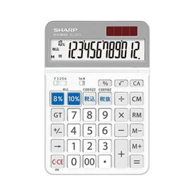 （まとめ）シャープ 電卓 軽減税率対応モデル12桁 セミデスクトップ EL-SA72-X 1台【×5セット】 [21]