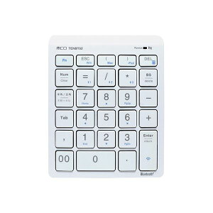 MCO Bluetooth�e���L�[ �z���C�g TENBT02�^WH[21]