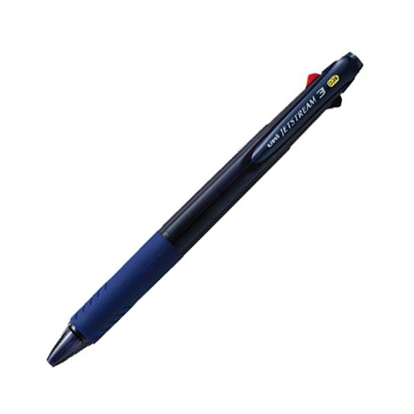 新しいブランド (まとめ) 三菱鉛筆 3色ボールペン ジェットストリーム3 0.38mm 軸色（透明ネイビー） SXE340038T.9 1本 【×30セット】 [21] 文房具・事務用品