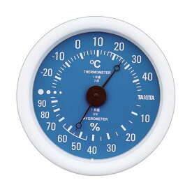（まとめ）タニタ アナログ温湿度計 ブルーTT-515-BL 1個【×5セット】 [21]