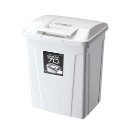 （まとめ）アスベル SPハンドル付ダストボックス70L ホワイト 1台【×3セット】[21]