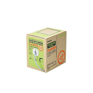 GR RoHSΉLANP[u/CAT6/100m/u[/RlN^Ȃ/bNX LD-CT6/BU100/RS[21]