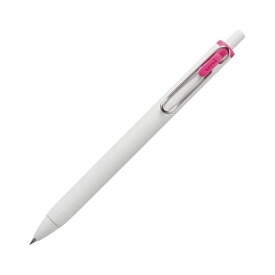 （まとめ）三菱鉛筆 ゲルインクボールペン ユニボール ワン 0.38mm ピンク （軸色：オフホワイト） UMNS38.13 1本 【×30セット】 [21]