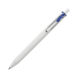 （まとめ）三菱鉛筆 ゲルインクボールペン ユニボール ワン 0.38mm 青 （軸色：オフホワイト） UMNS38.33 1本 【×50セット】 [21]