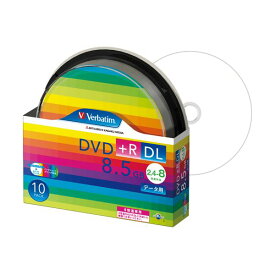 (まとめ) バーベイタム データ用DVD+R DL 8.5GB 8倍速 ワイドプリンターブル スピンドルケース DTR85HP10SV1 1パック(10枚) 【×5セット】[21]