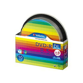 (まとめ) バーベイタム データ用DVD-R DL 8.5GB ワイドプリンターブル スピンドルケース DHR85HP10SV1 1パック(10枚) 【×5セット】[21]