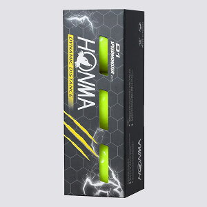 �{�ԃS���t �{�[�� D1 SPEEDMONSTER 2023�N���f�� (�X���[�u�P��) 3������ �z���C�g �C�G���[ HONMA GOLF BALL �f�B�[���� �X�s�[�h�����X�^�[