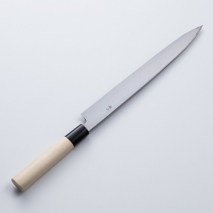 楽天市場】堺元兼 柳刃包丁 片刃 270mm 白紙2号 水牛柄 木鞘付 極上品 