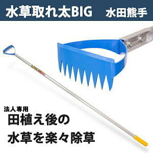 【法人向け商品】水田熊手 水草とれ太 ビッグ DK-818 替刃式 日本製(水田除草用具 ヒエ刈り 草刈り 立鎌 農業用具 稲作 減農薬農業)