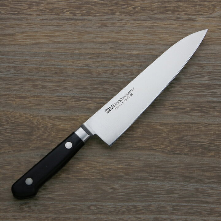 楽天市場】ミソノ 牛刀 両刃 180mm モリブデンステンレス鋼 共口金付き  